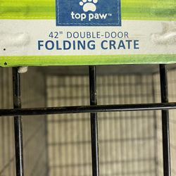 Dog Crate with plastic liner