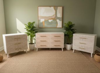 Mid-Century Modern 3-Piece Dresser Set