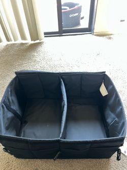 50L Black Trunk Organizer with non slip bottom