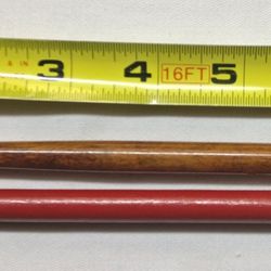 2 Wooden Calligrapghy Pens/2 Nibs. 7" & 6". Nibs: 1 1/2" & 1 3/4".