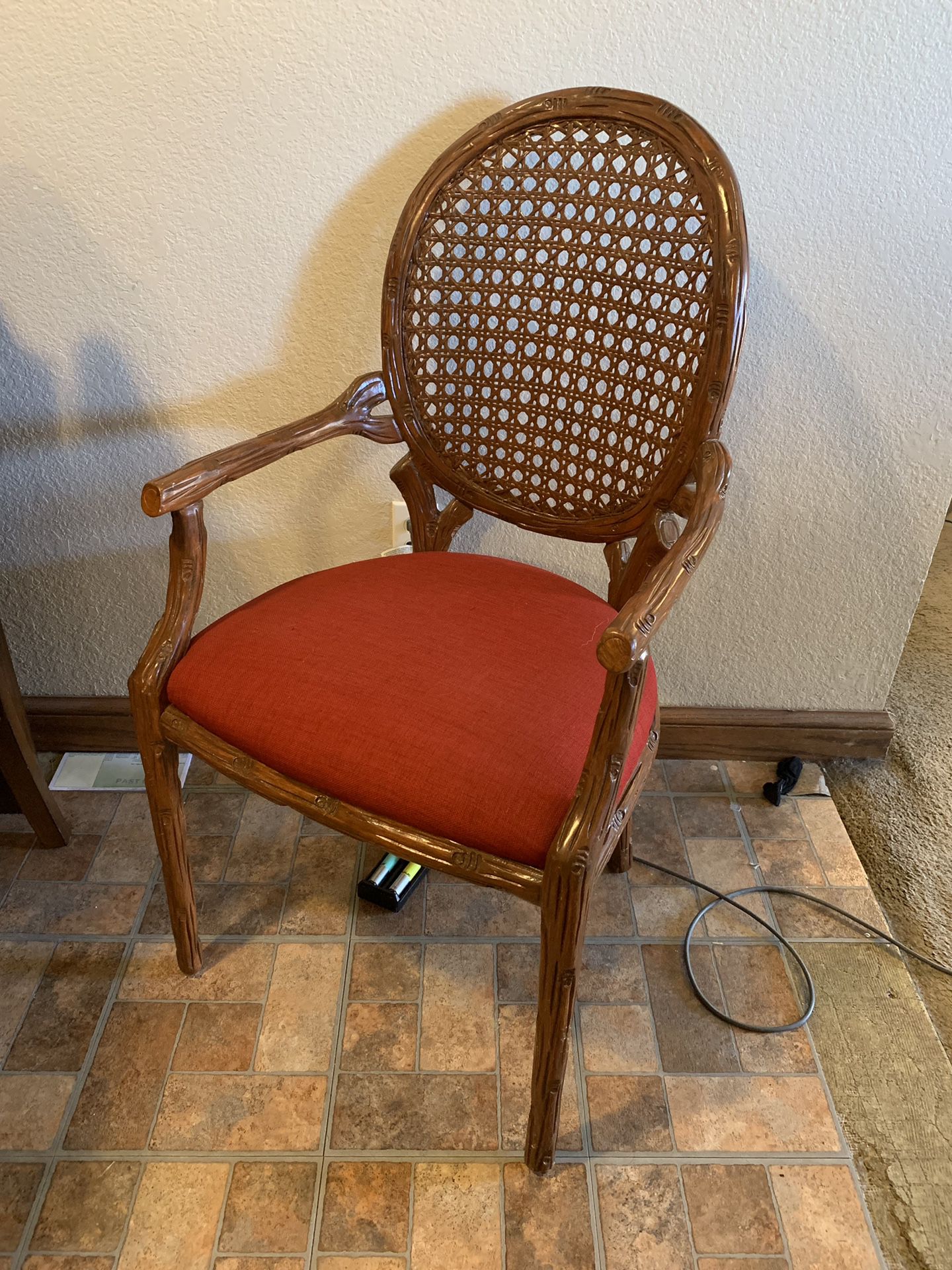 Antique wood chairs (set of 2)