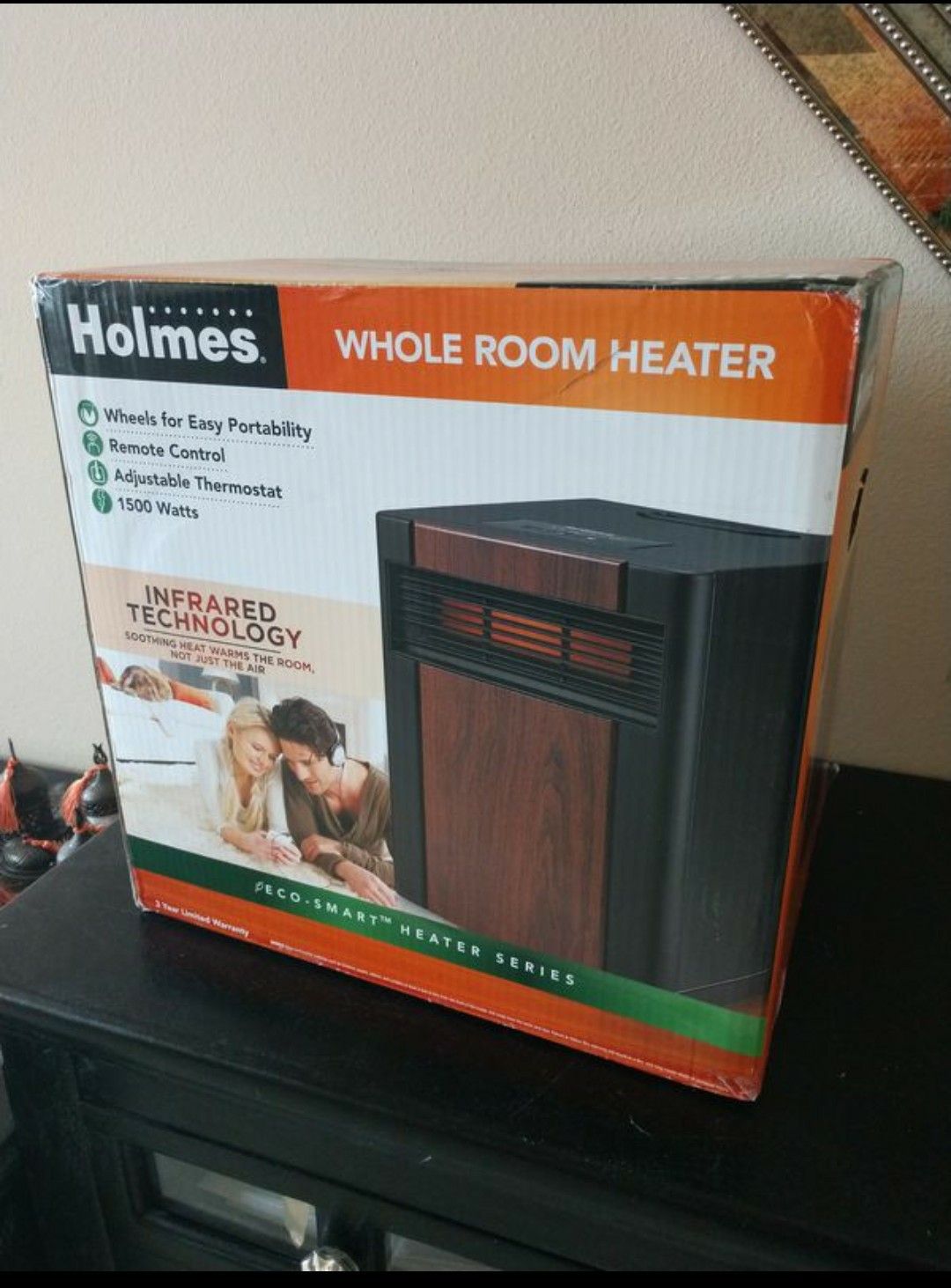 Brand new Holmes whole room heater w/ remote