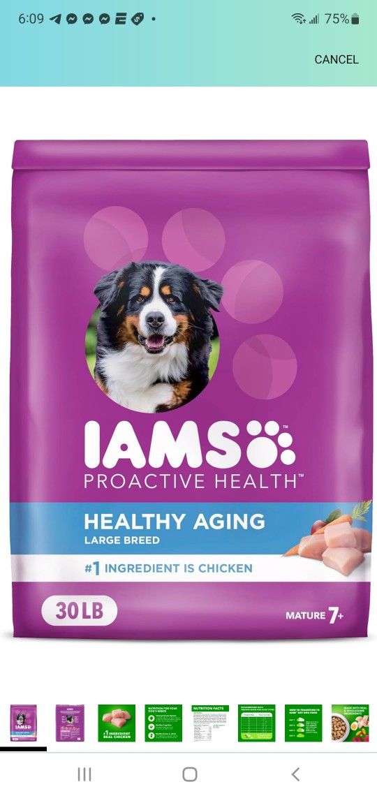 BRAND NEW..IAMS Proactive Health Healthy Aging Large Breed Dog Food