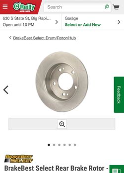 2 Rear Rotors for a 2014 Kia Forte lx