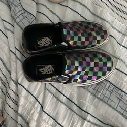 Multi Colored Checkered Vans