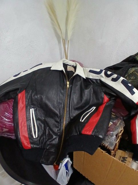 USA Leather Coat