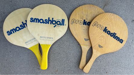 GUC Wooden Paddles for Smashball & Pickleball - $20 for All 4
