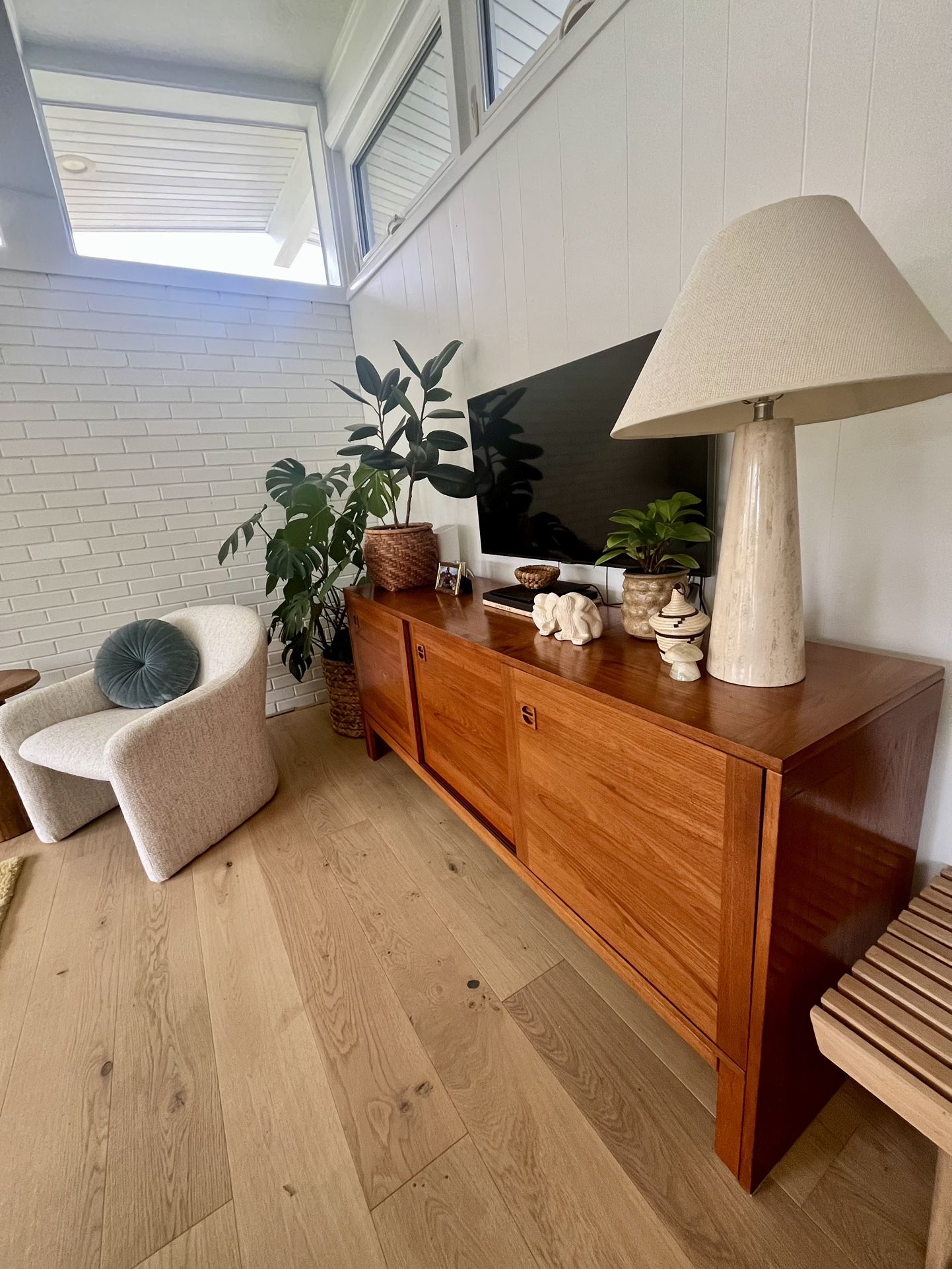 Mid Century Modern Sideboard Danish Modern MCM Credenza Media Cabinet Teak