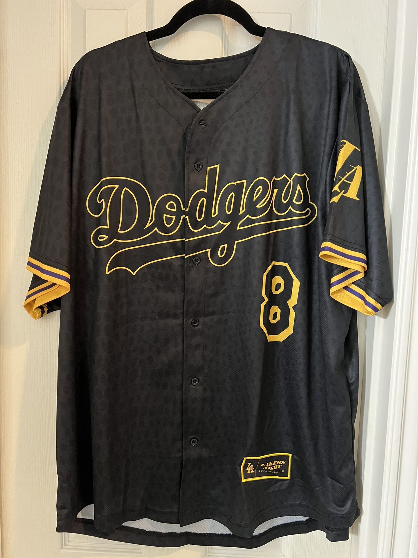 Brand New Sz XL Kobe Bryant Dodgers Black Mamba Jersey from Lakers