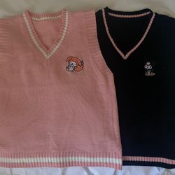 Kuromi And My Melody Sweater Vest