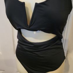 One piece swimsuit XL, new,  black 