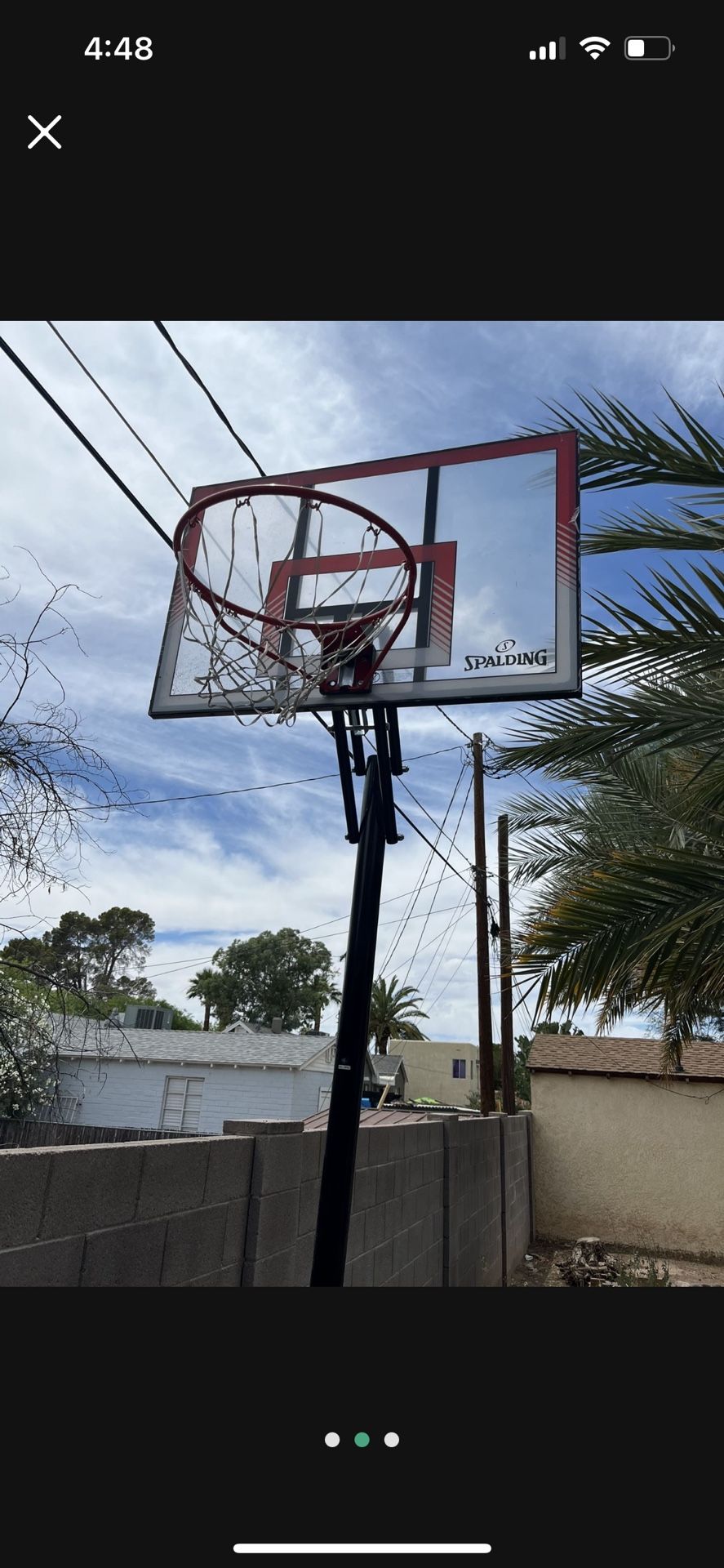 Spalding 10’ Adjustable Basketball Hoop