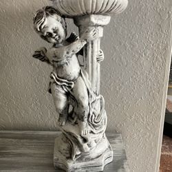Angel  Home Decor Candle Holder  Or Plant- 11 Inches High 