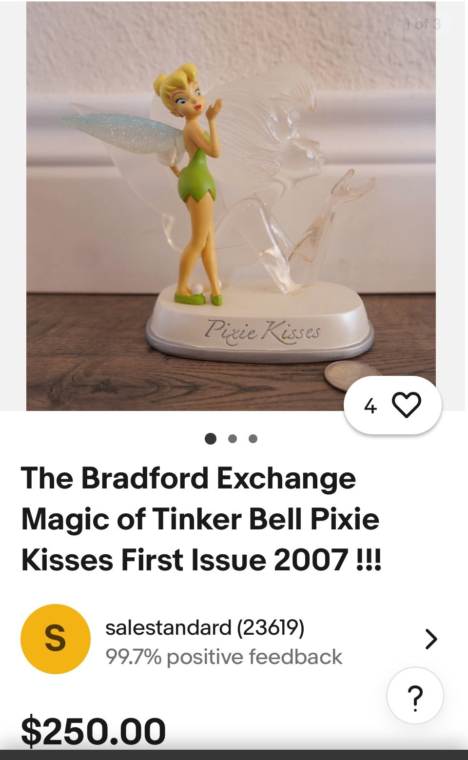 Magic Of Tinker Bell Pixie Kisses Figurine