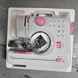 6V Portable Foot Pedal Sewing Machine w/ 12 Stitch Patterns