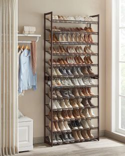 SONGMICS 12-Tier Metal Shoe Storage Organizer