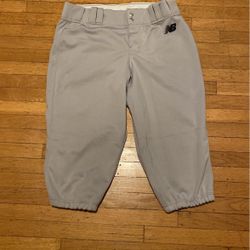 New Balance Gray Baseball Knickers Size XL 