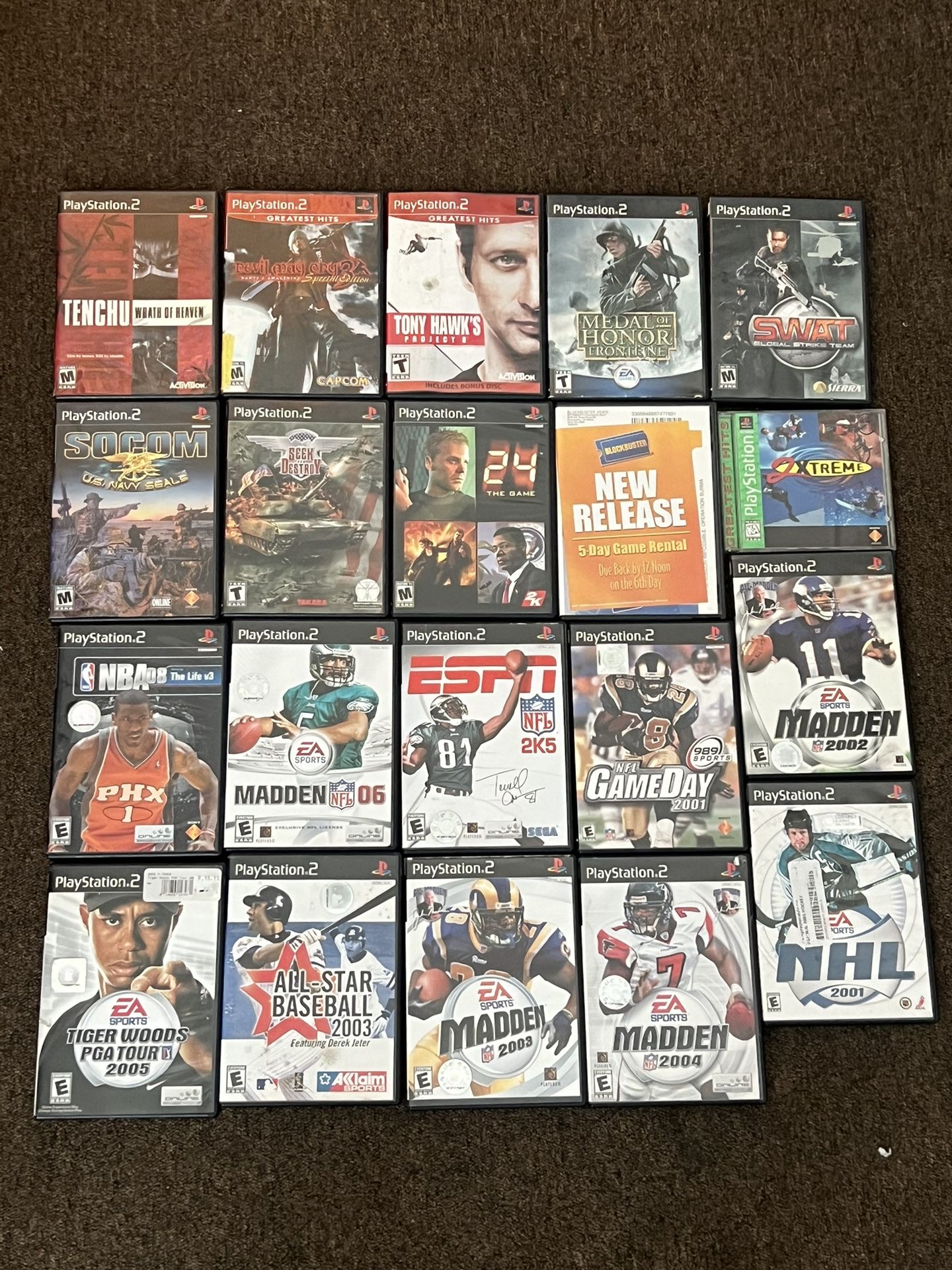 PlayStation 2 (20 Games) lot
