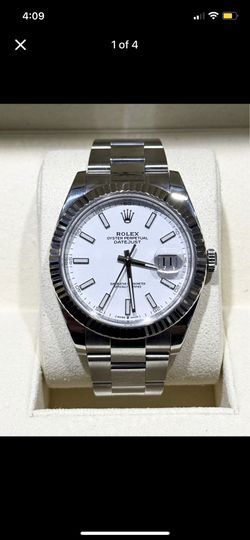 Authentic Original 2020 Rolex DateJust 41mm - White Dial Oyster Band - Mint Condition