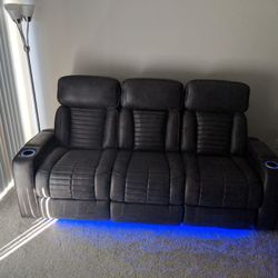 Electric Recling Sofa And Matching Chair