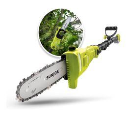 Brand New SunJoe SWJ802E 9 FT 6.5 Amp Electric Pole Chain Saw with Adjustable Head Tree Trimming