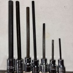 Snap-On, Blue Point, MAC Tools, Craftsman And Thorsen Sockets Hex Setx