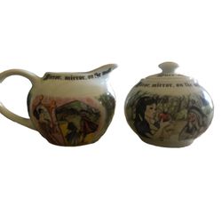 Snow White Sugar And Creamer From Disney 
