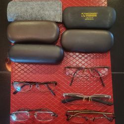 Miscellaneous 5 Eyeglass Frames With Cases.