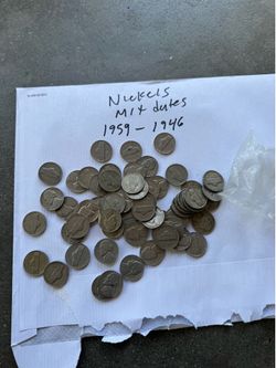Nickels collection old coins