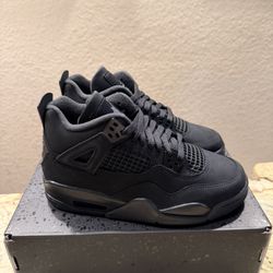 Nike Air Jordan 4 Retro Black Cat 2025 GS Size 5 Youth IB4171-010 Brand New
