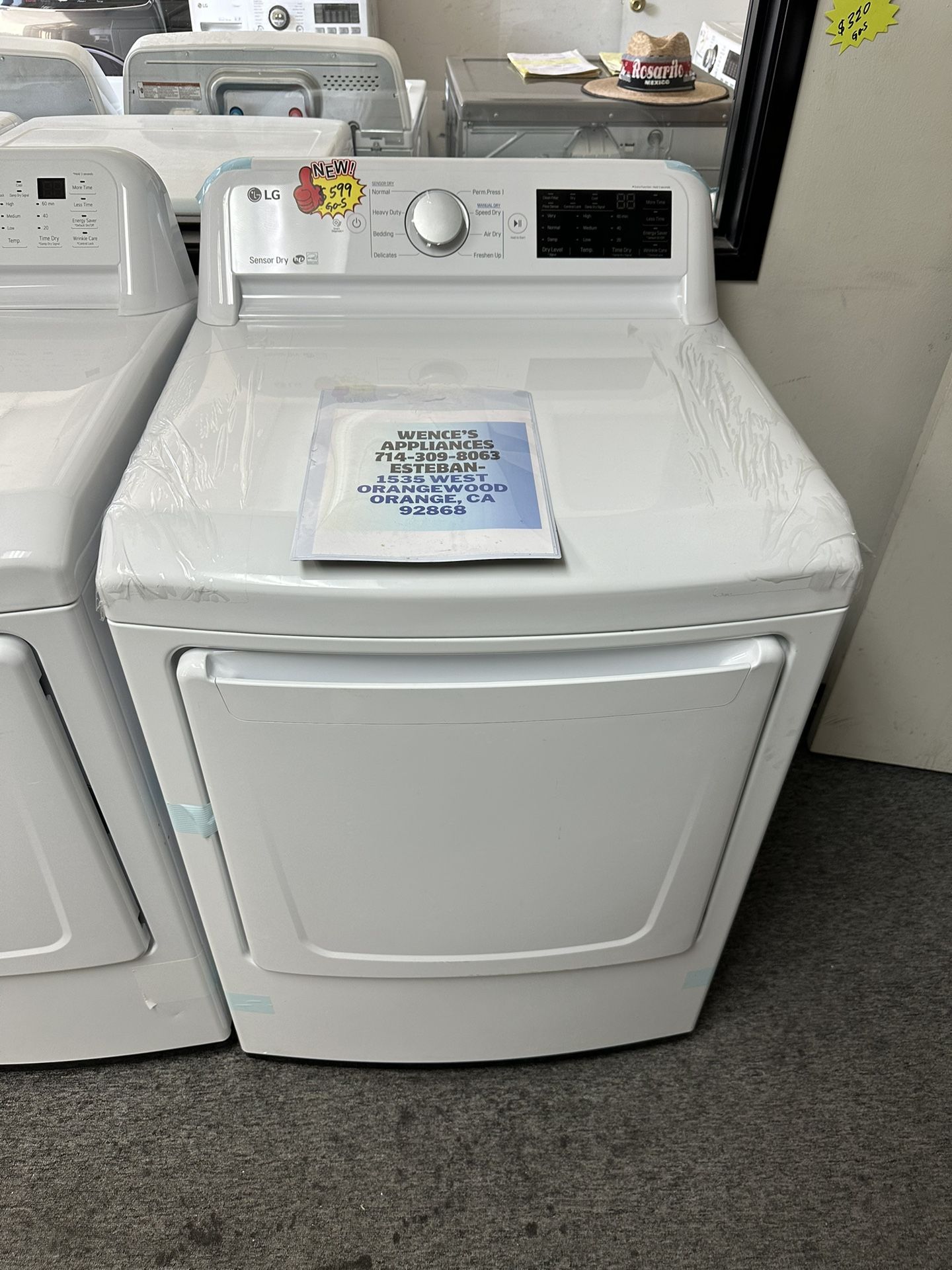 Lg Gas Dryer New Open Box