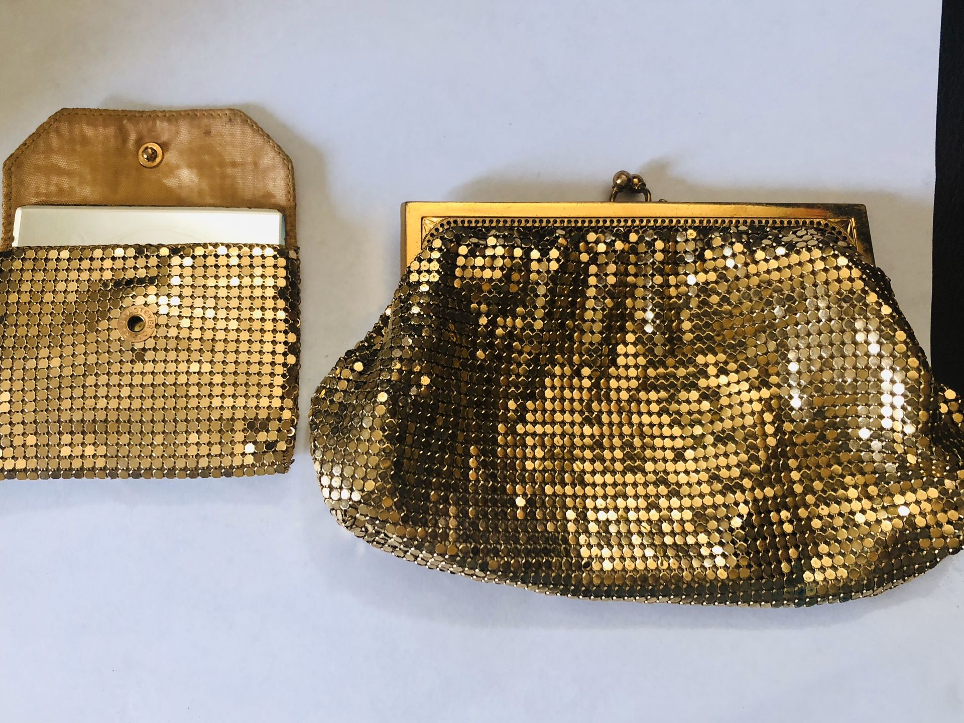 Antique mesh clutch purse whiting and Davis Excellent Condition
