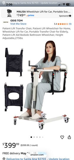 Patient Lift Transfer Chair, Patient Lift Wheelchair for Home, Wheelchair Lift for Car, Portable Transfer Chair for Elderly, Patient Lift Aid Bedside 