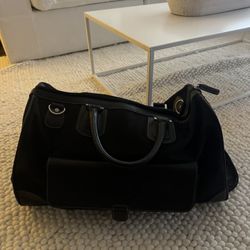 Large Black Rolling Duffel / Weekender Bag – $20