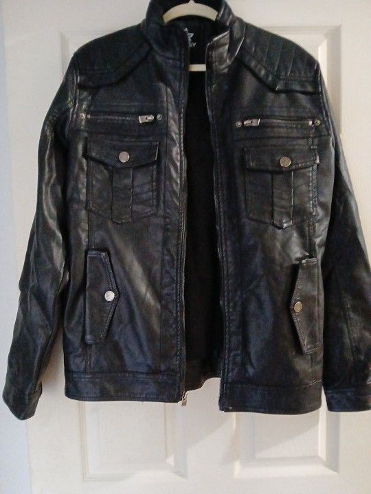 Men's Faux Leather Jacket