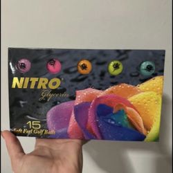 Nitro Golf Golf Balls, Assorted Colors, 15/Pack