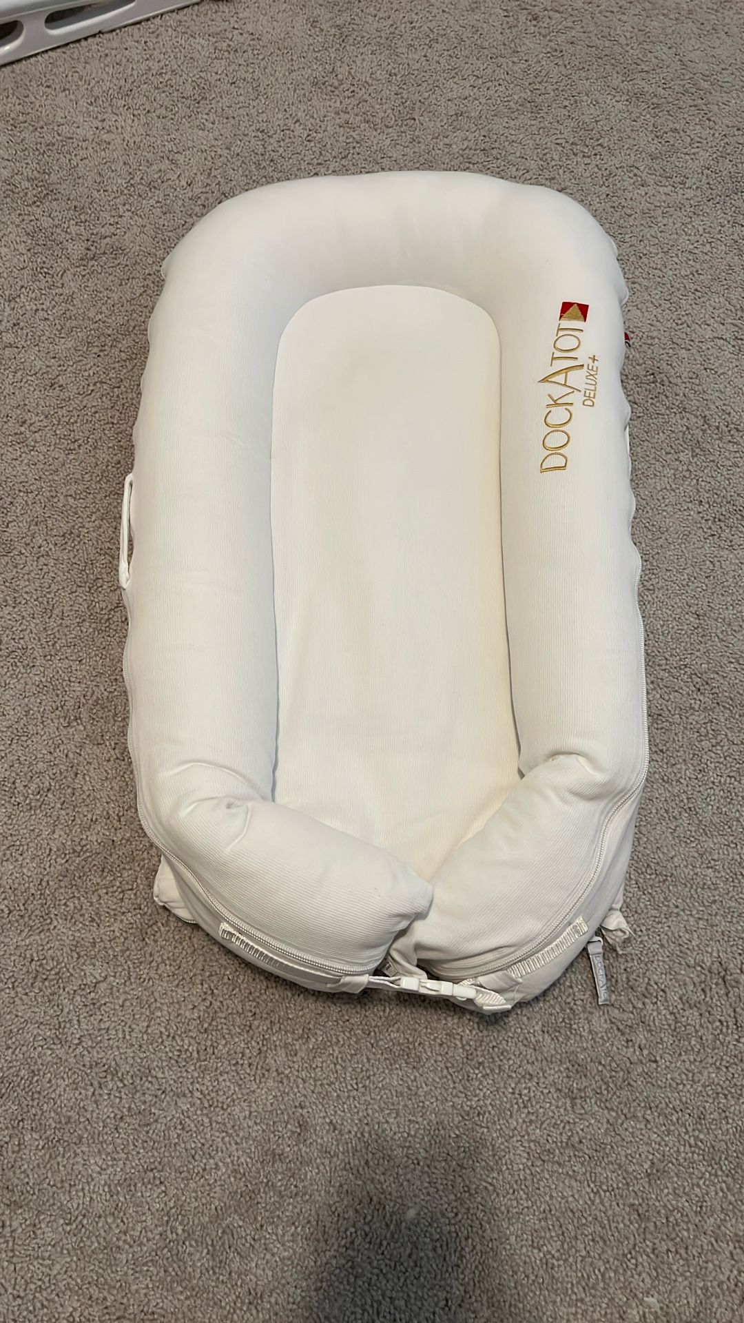 DockATot Deluxe+ Pristine White Baby Dock