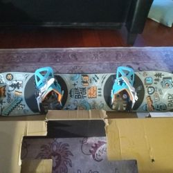 100cm Youth Burton After School Special Kids Snowboard With Bindings And Riglet Wheel