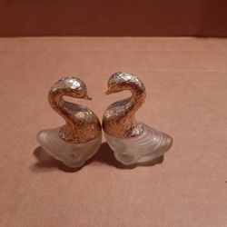 Vintage Avon Decanters Precious Swans From 1970  