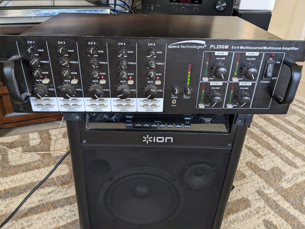 Speco Technologies PL200M Multizone Multi source Amplifier