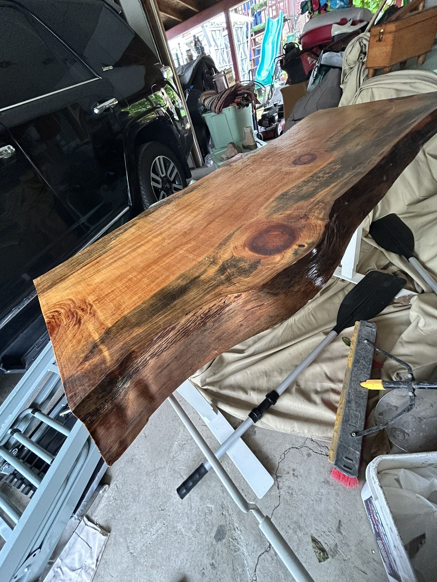Handcrafted wooden standing Desk. Desk Manually Will Turn To Standing Desk.