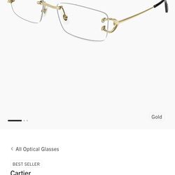 Cartier C Decor Gold glasses