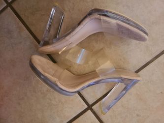 Clear heels sz.9 new