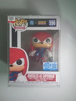 Funko Pop Sonic the Hedgehog Knuckles as Superman 596 Special Edition Figure
