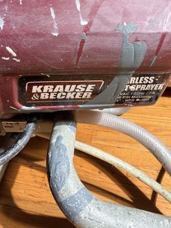 Krause & Becker 60600 Airless Paint Sprayer with Hose & Gun – Parts/Repair