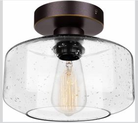 Industrial Semi Flush Mount Ceiling Light