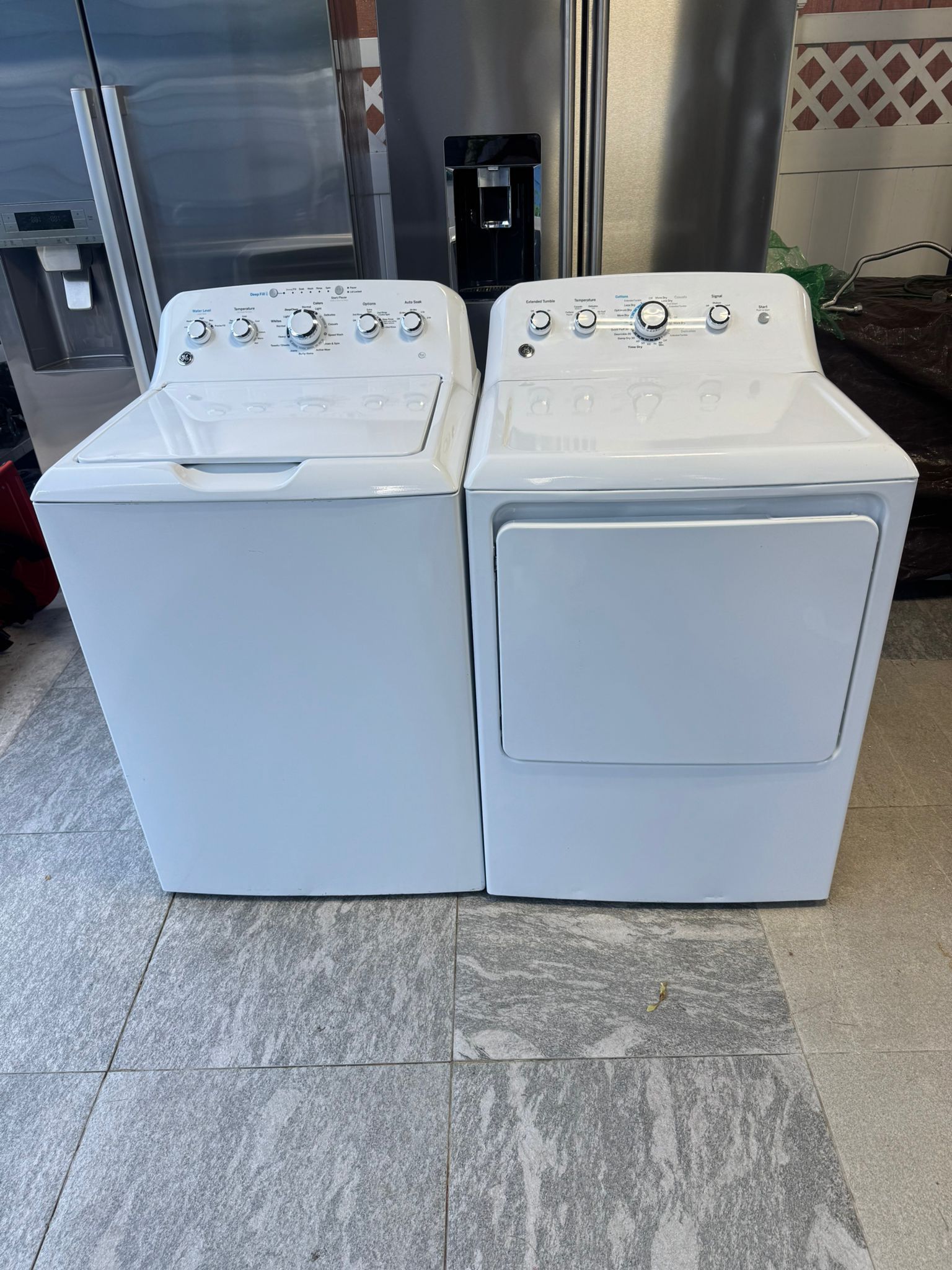 GE washer and electric dryer