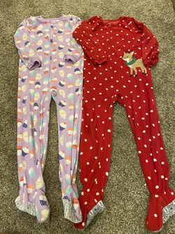 Girls Size 6 fall pj lot