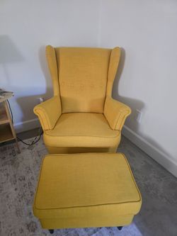 Wing Chair & Foot Stool