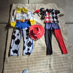 2 Girl's Halloween Costumes 